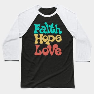 Triumph of Faith, Love, and Hope - Inspiring Baseball T-Shirt